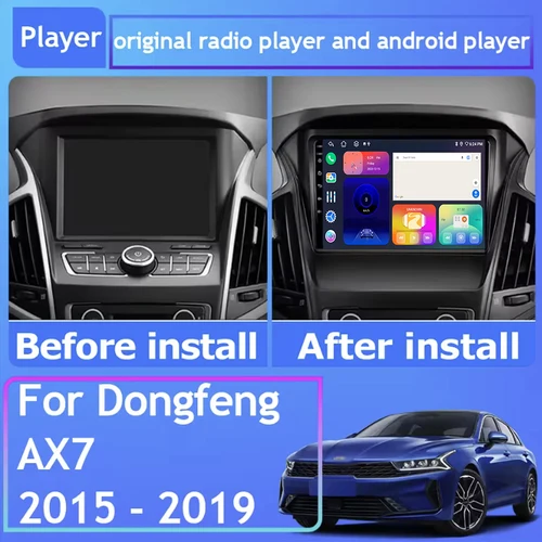 Imagen 2 del producto Radio con GPS para Auto Android 16 de 9 Pulgadas para Dongfeng AX7 2015-2019, Reproductor Multimedia, Video, 4G+Wifi, Estéreo, Pantalla para Auto
