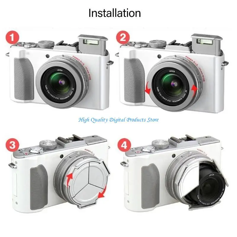 

U2JE Lens Caps Self-Retaining Automatic Lens Protector Cover ALC LX7 for DMC-LX7 Camer