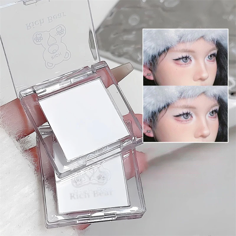 Mattes Highlighter-Puder für Tränenrillen und unter den Augen, natürlicher reinweißer aufhellender Schatten, 3D-Kontur-Gesichtsstraffungs-Make-up – Detail 4