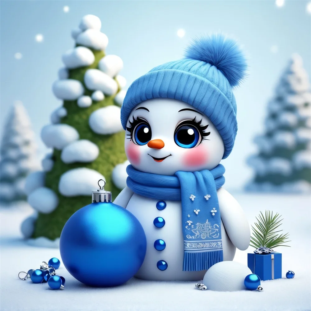 

Рождественский колокольчик, алмазная живопись, полная квадратная круглая алмазная мозаика, снеговик, настенный декор, декоративные картины