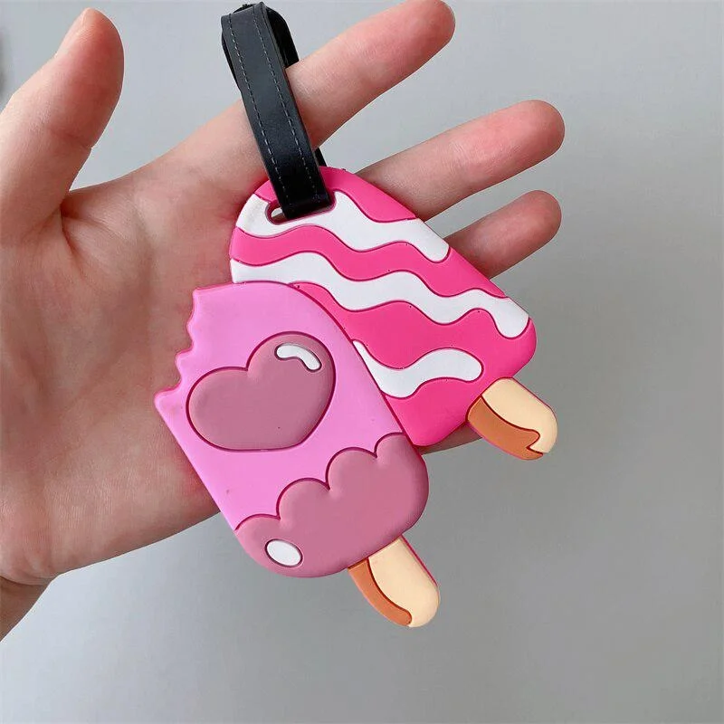 Travel Accessories Creative Baggage Boarding Tags Luggage Tag Animal Cartoon Silica Gel Suitcase  Holder Portable Label