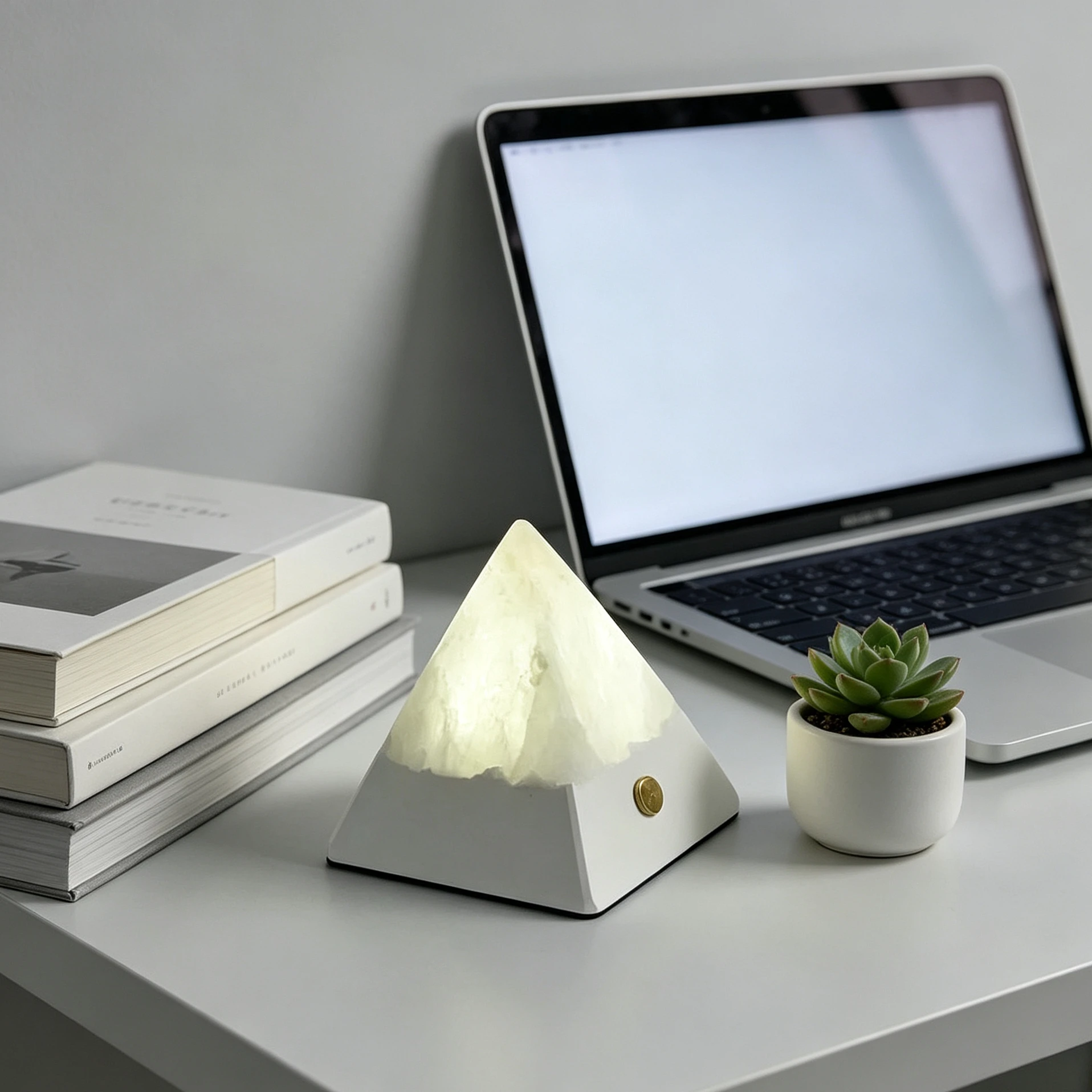 ore night light mother's day gifts pyramid bedroom sleep light bedside atmosphere charging Decorative cube-shaped mineral orname