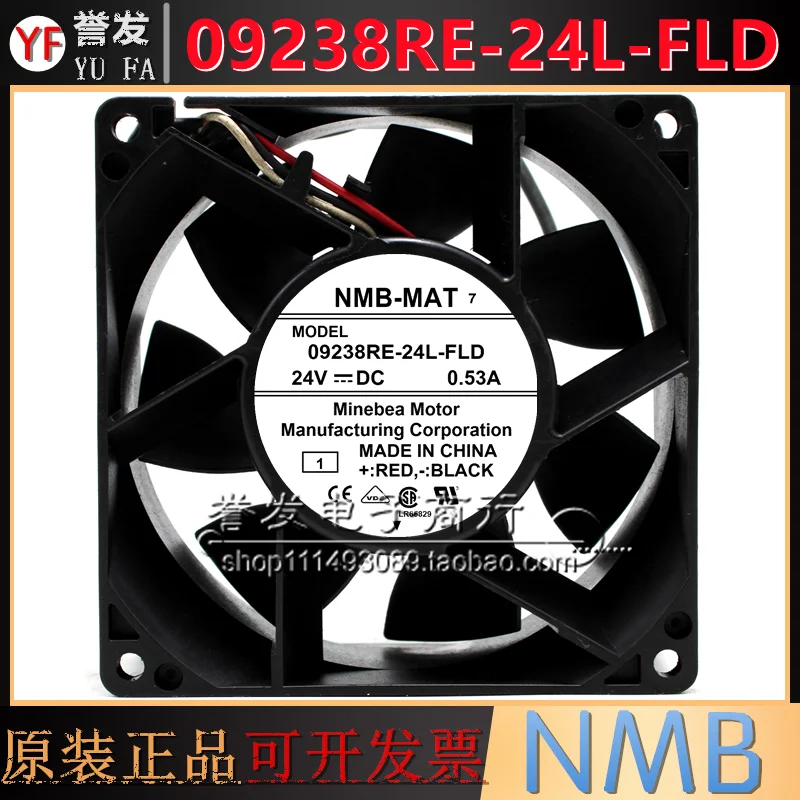 

НОВЫЙ ОРИГИНАЛ 09238RE-24L-FLD DC24V 0.53A 9238 92x92x38 мм ОХЛАЖДАЮЩИЙ ВЕНТИЛЯТОР РАДИАТОР