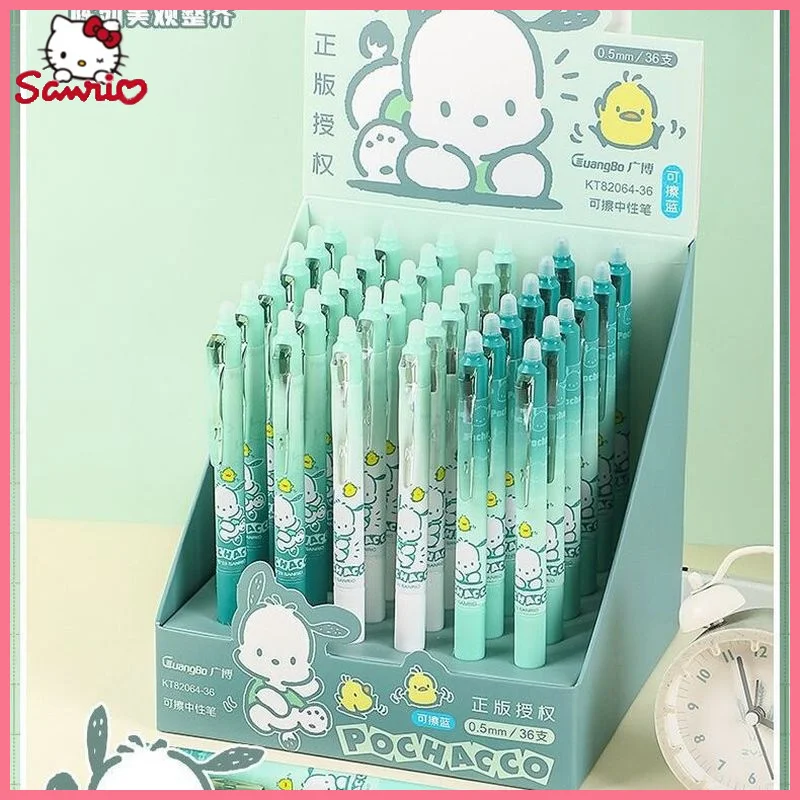 Genuine Sanrio Cute Pochacco Creative Cartoon Can Wipe Blue Press Neutral Pen 0.5mm Student Stationery Office Wholesale Gifts