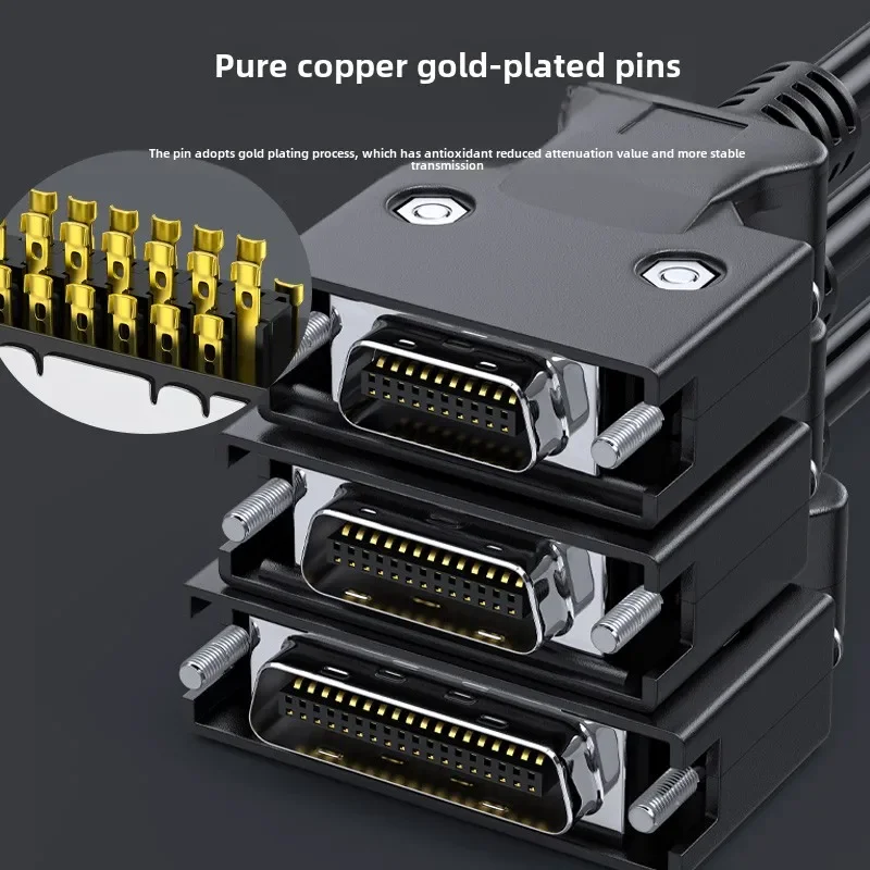 SCSI Servo Connection Cable Industrial CN20/26/36/50 Single Connector Pressure Terminal IO Signal Connection Control Line PLC
