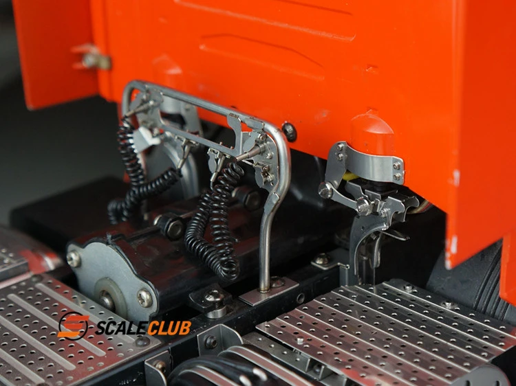 Scaleclub Modell 1/14 Schlepper-Schlammkopf Spezial-Upgrade Simulations-Metallkopf-Schnalle für Tamiya Lesu für Scania Man Actros – Detail 6