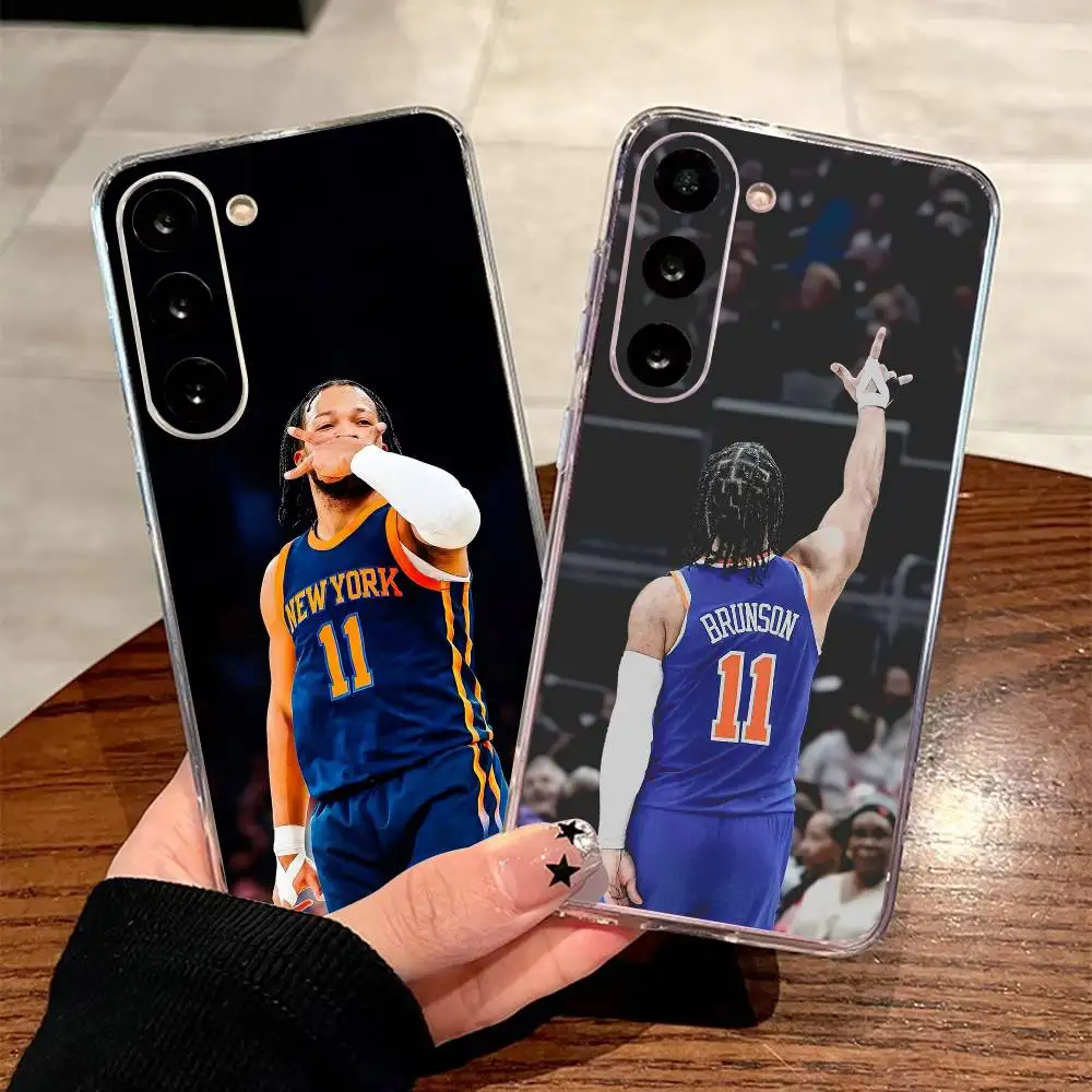 Basketball star J-Jalen Brunson  Phone Case For Samsung A71 A55 A51 A52 A35 Cover Transparent Silicone Phone Cover