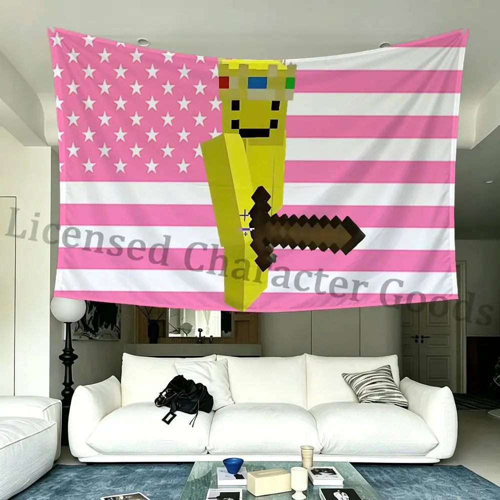 P-PrinceZam Flagge, trendig bedruckt, extra große Größe, Festival, Party, Gartendekoration, Zubehör, Hängebanner – Detail 9