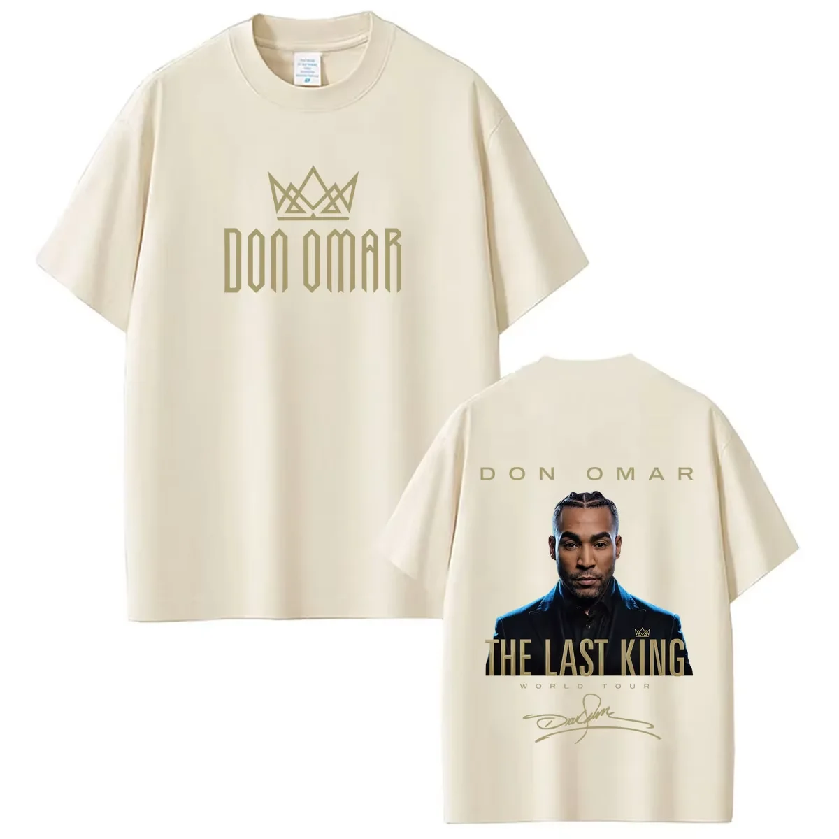 Camiseta de Don Omar The Last King Tour 2026, nueva camiseta de algodón 100% para hombre y mujer, camiseta informal de moda popular Y2k
