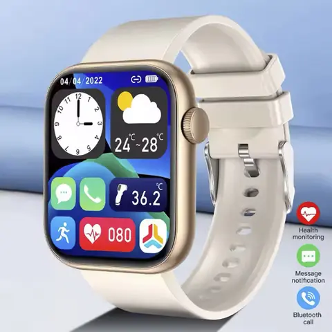 시계 패션 Smartwatch 남자 2.0 인치 블루투스 통화 건강 모니터링 알람 시계 패션 시계 여성 다기능 2025 새로운