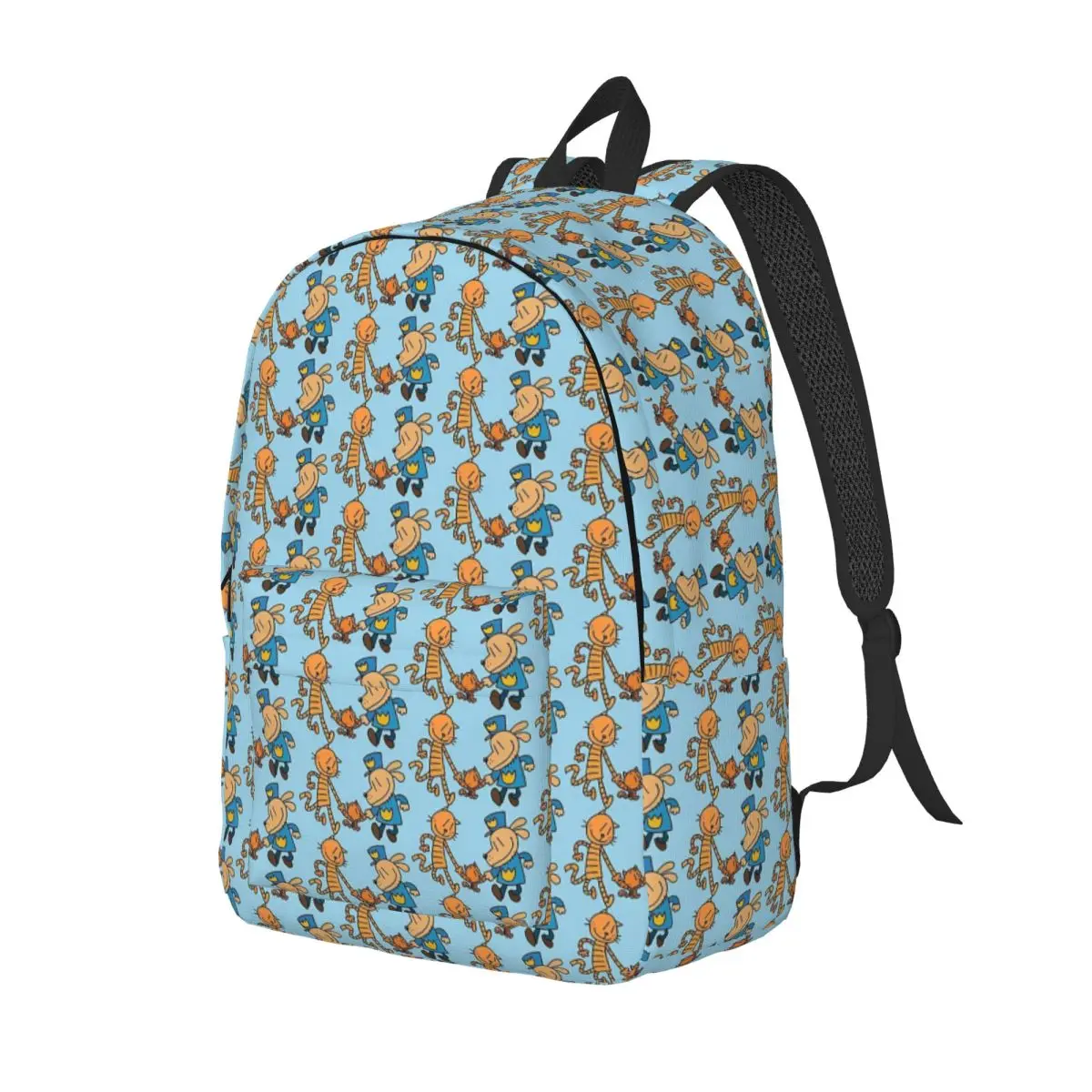 

Dog Man, Lil Petey, And Big Petey Fan Art Backpack Daypack Large Capacity Children BookBag School BagShoulder Bags for Men Women