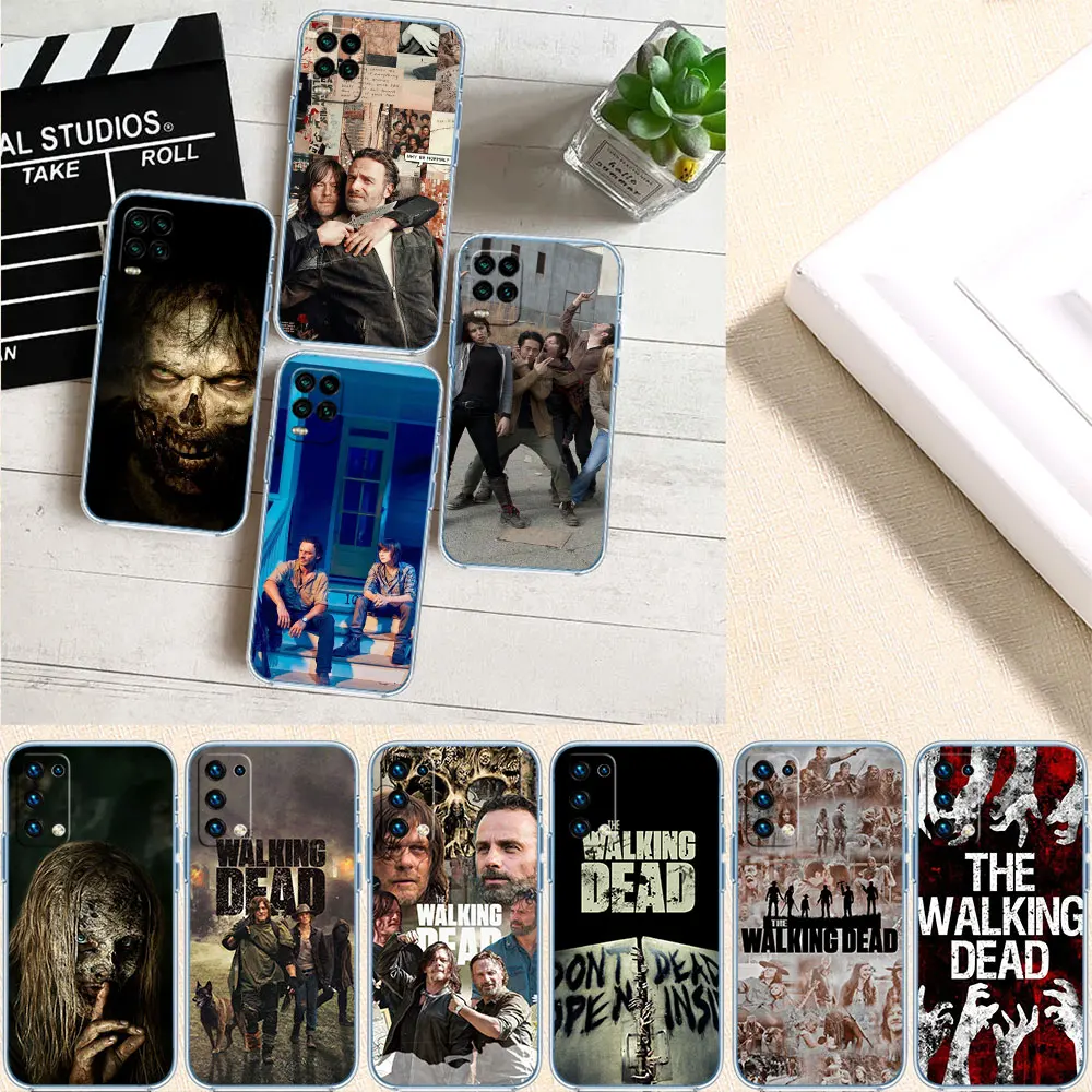 Funda transparente para teléfono KH62 TWD the walking dead Soft Shell para Motorola Moto G7 G8 G9 G84 G85 G73 G24 G15 Z2 Play Power Plus