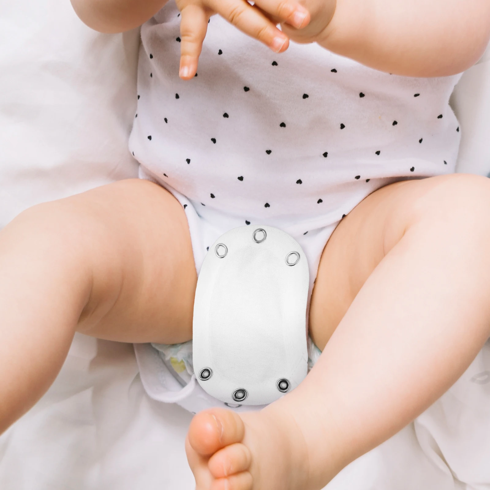 

5pcs Bodysuit Extender Snap Cotton Fabric Adjustable Romper Patch Comfortable Easy Wash Extension For Growing s