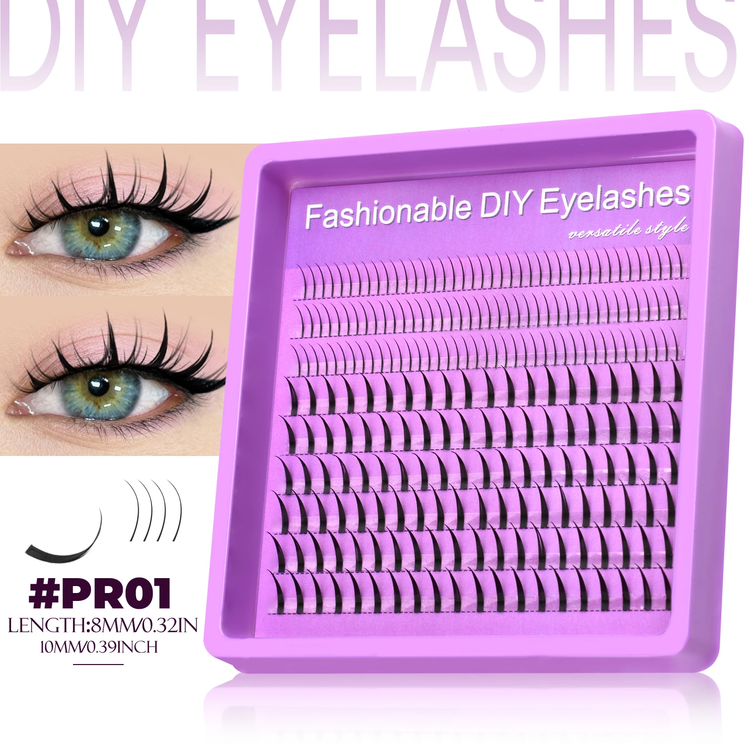 Fluffy Lash Clusters DIY Spiky Cluster Lashes