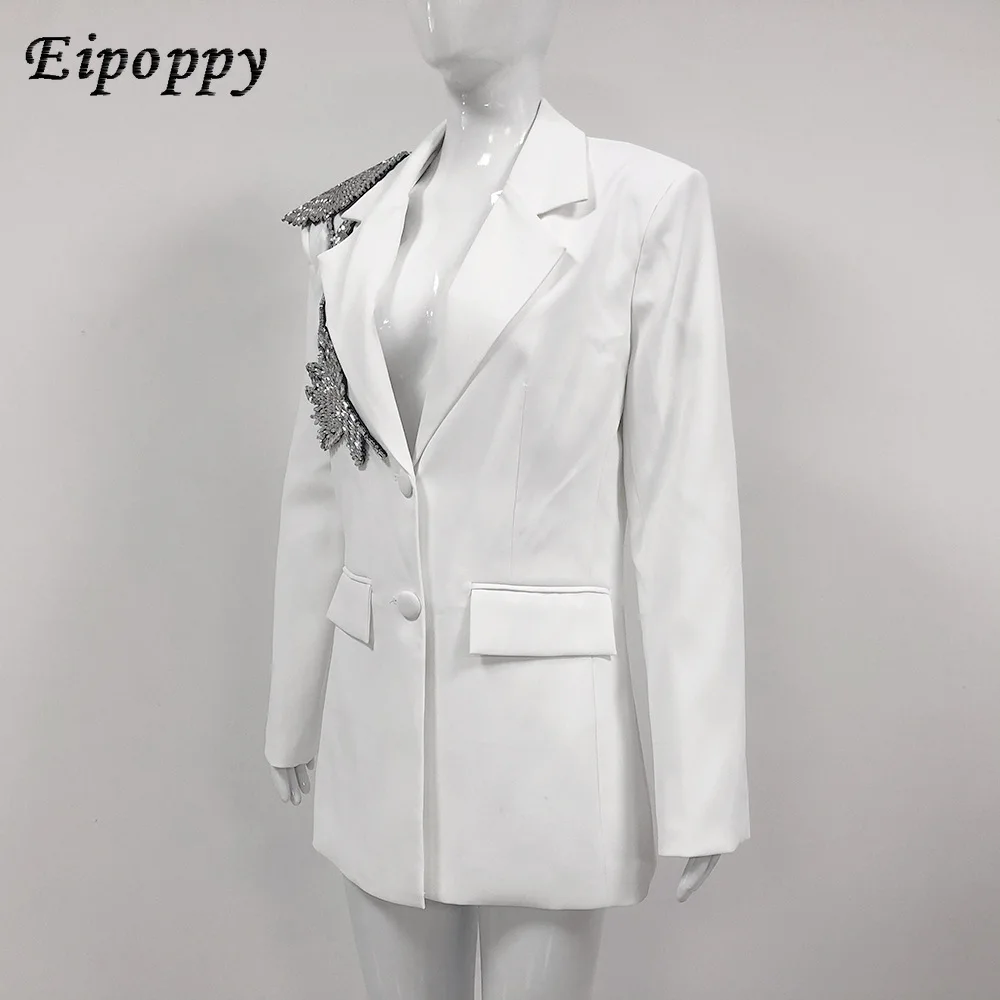 Summer fashion heavy industry nail bead slimming elegant suit jacket for women