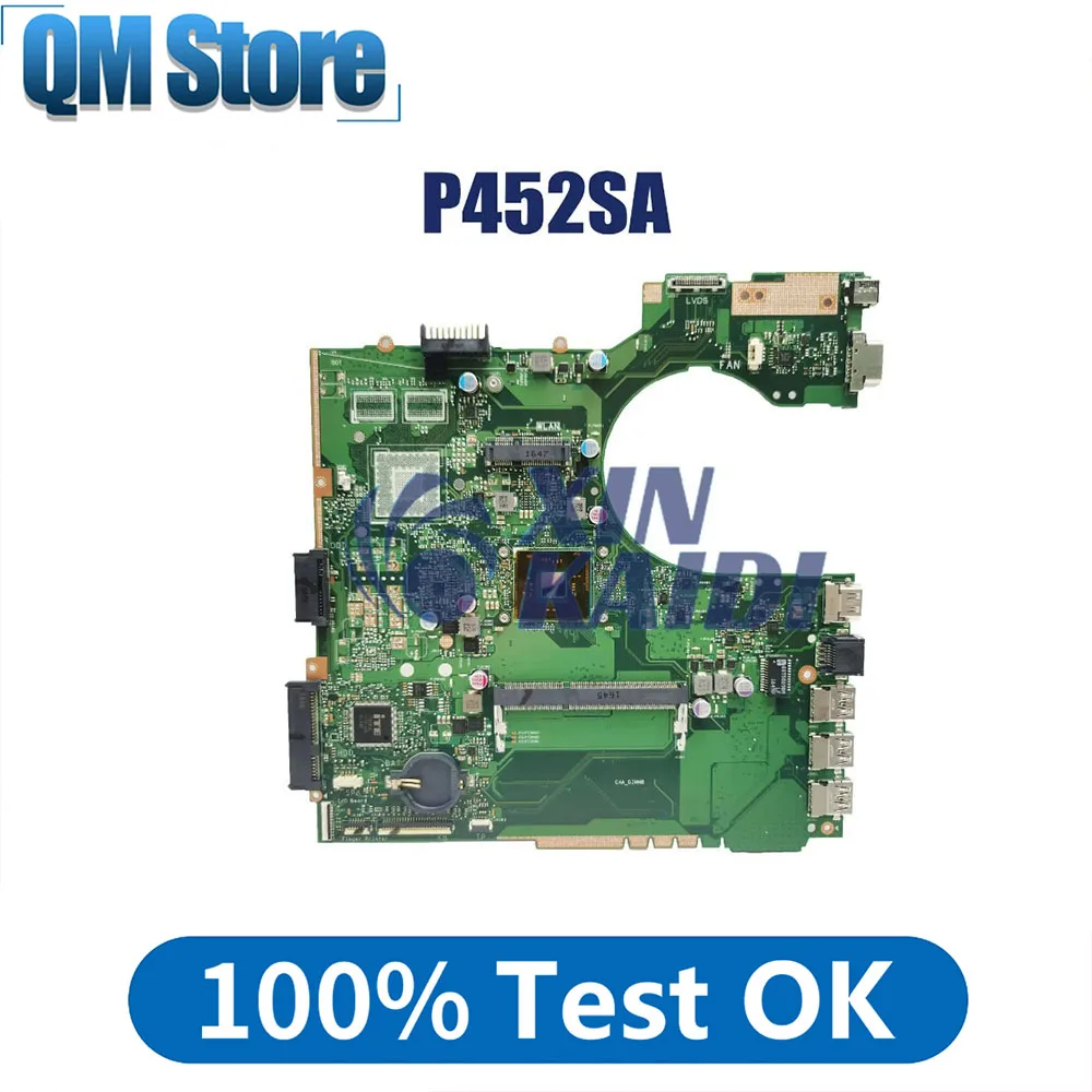 

Laptop Motherboard For ASUS P2420SJ P452SA PE452SA PX452SA PX452SJ Notebook Mainboard CPU N3050 N3700 DDR3L UMA 100% Working