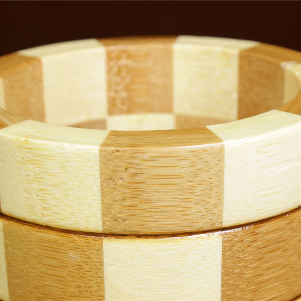 

Round Bamboo Chopsticks Rack with Drain Holes Kitchen Utensils Storage Organizer Drying Holder for Spatulas Ladles Tongs Whisks