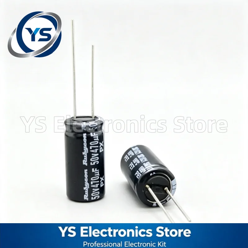 10-200pcs Rubycon PX Series 50V470UF 10x20mm 50PX470MEFC10X20 470UF50V 50V 470UF Electrolytic Capacitor Brand New Original 20%