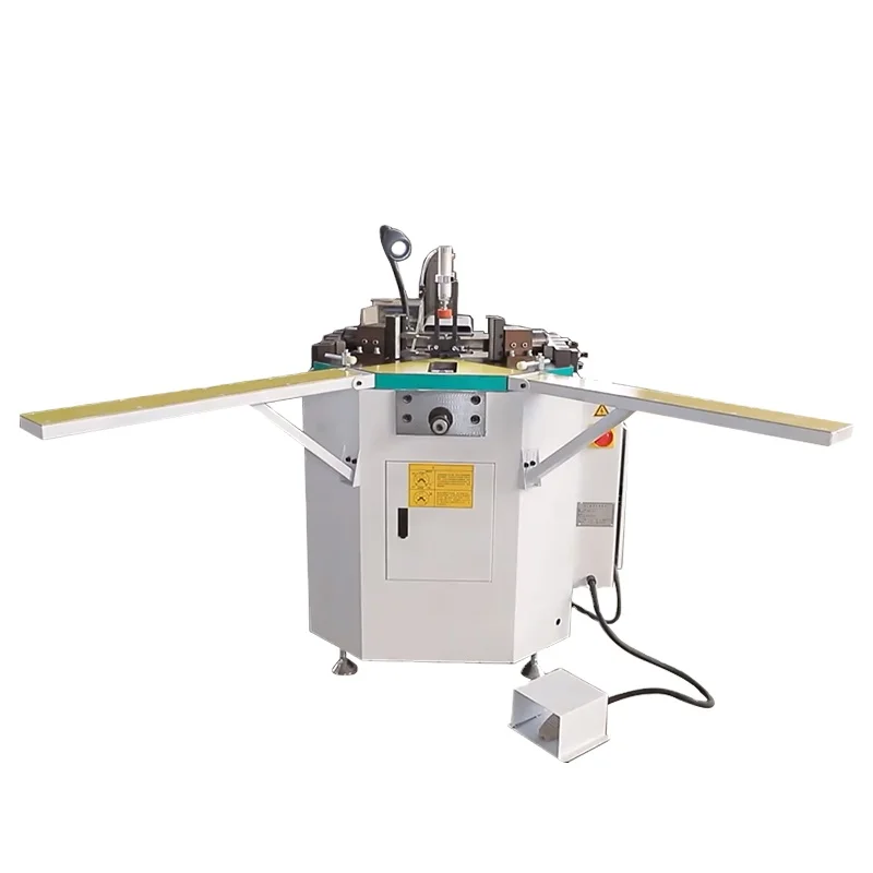 120mm High Corner Crimping Machine for Aluminum Window Profile Making Featuring PLC Core Components