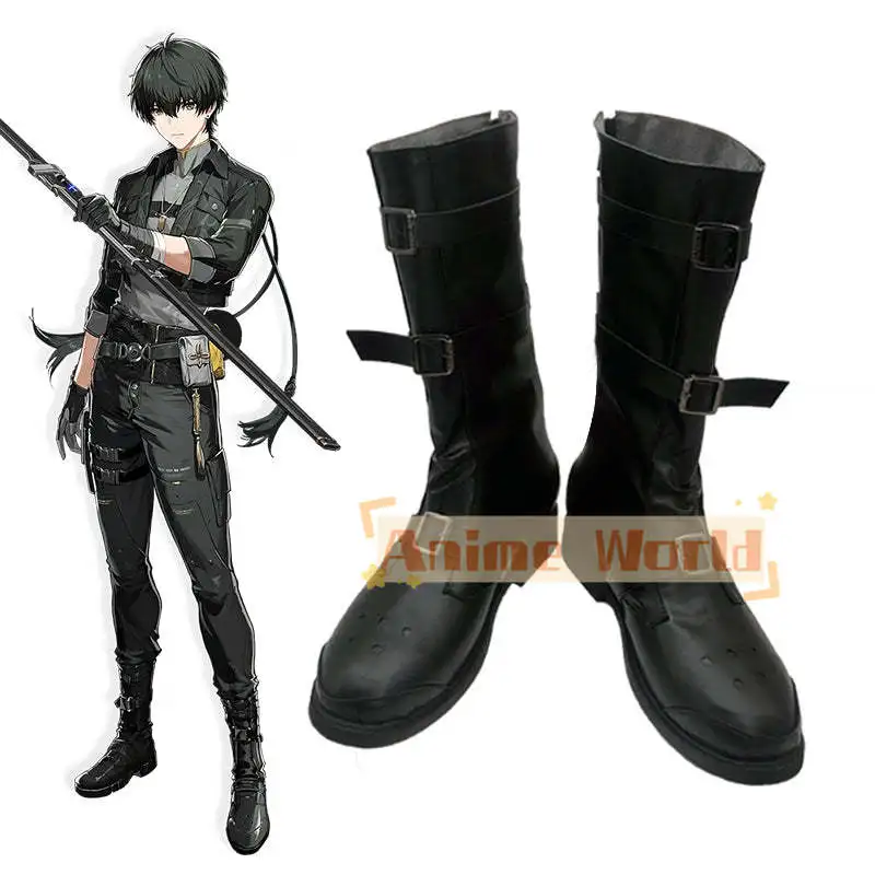 Anime Wuthering Waves Male Rover Cosplay Shoes Boots Any Size for Unisex