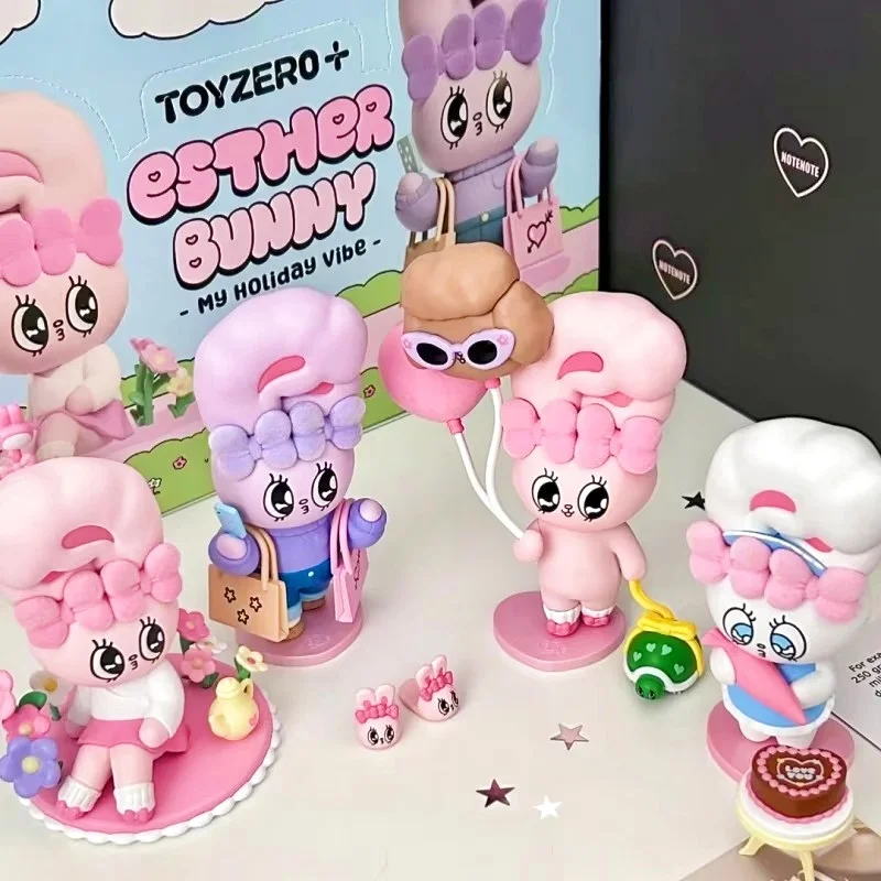 

Esther Bunny Holiday Time Series флокированная слепая коробка милый декор стола Коллекционное украшение модный подарок-сюрприз на день рождения