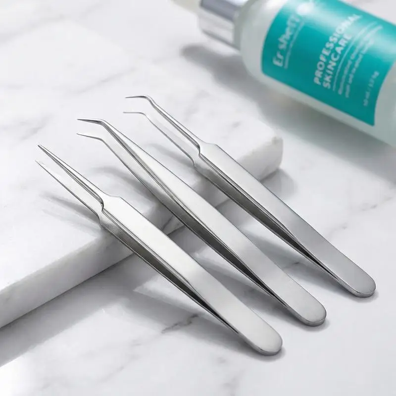 Ultra-Precise And Blackhead Removal Tool Set Pro Pimple Tweezers For Effective Face Care And Skin Purification