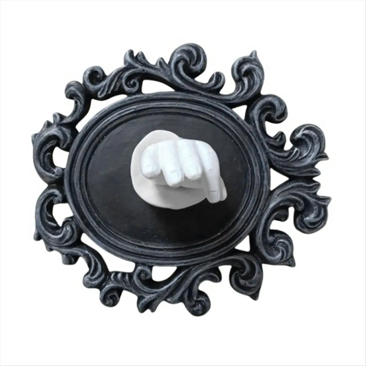 A24I Halloween Gothic Witch Hand Statue Home Wall Keys Jewelry Hanger Resin Sculpture Halloween Decoration Horror Props