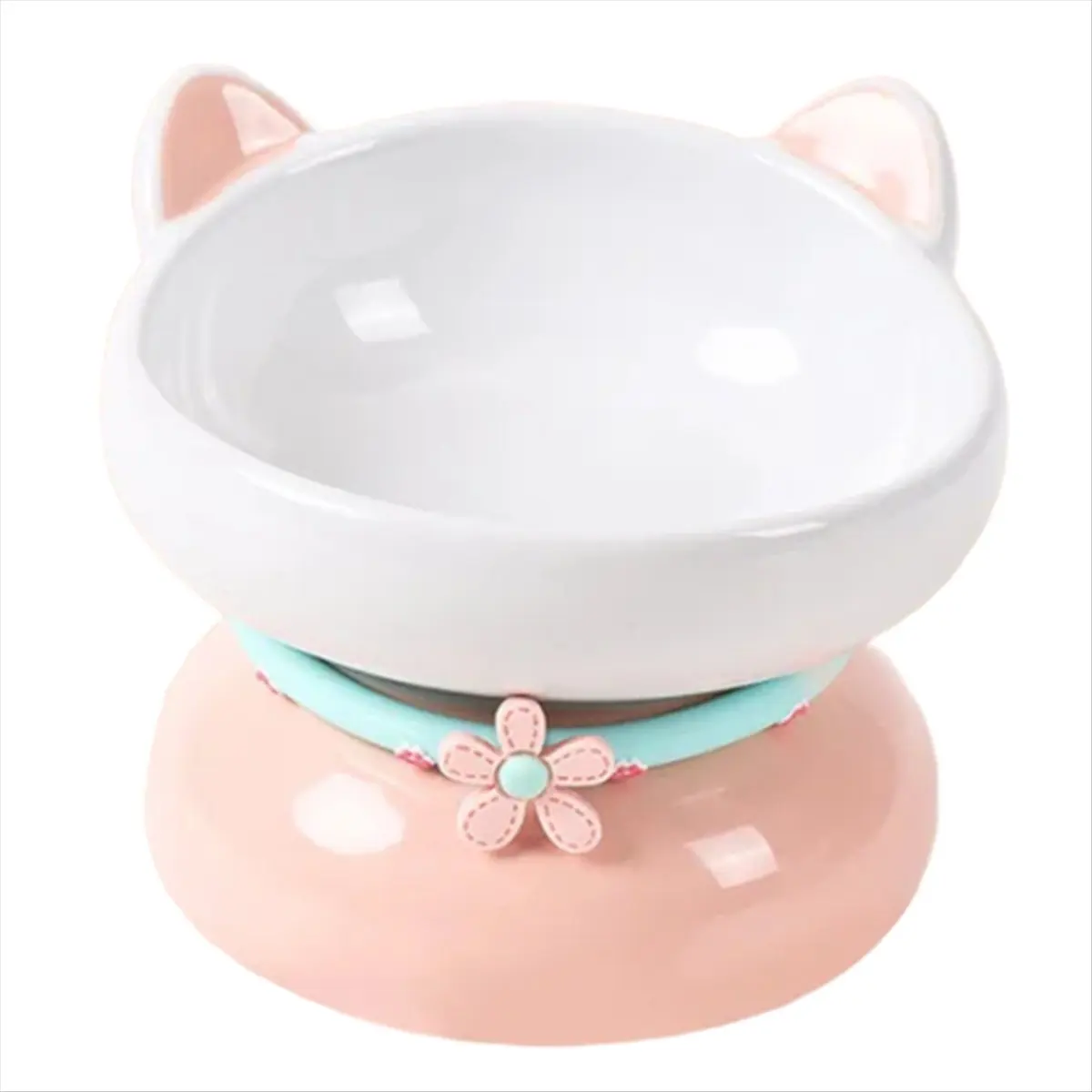 2026 Trend Cat Bowl Ceramic Tilted Elevated Kitten Pet Bowls for Small Dogs Raised Cats Water Food Bowls Feeding Bowl Feeder A