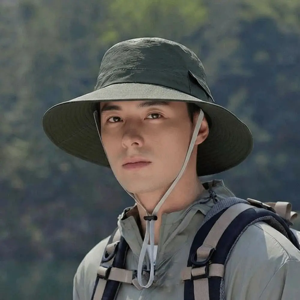 chapeu-de-pescador-masculino-de-cor-solida-com-cordao-chapeu-de-pesca-respiravel-de-nylon-com-protecao-solar-chapeu-de-sol-fino-de-aba-larga-para-viagem