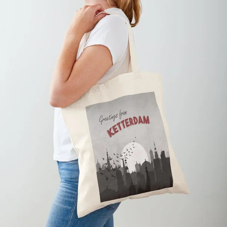 

Greetings from Ketterdam Six of Crows Postcard Art Tote Bag tote bag Lady bag free delivery bags