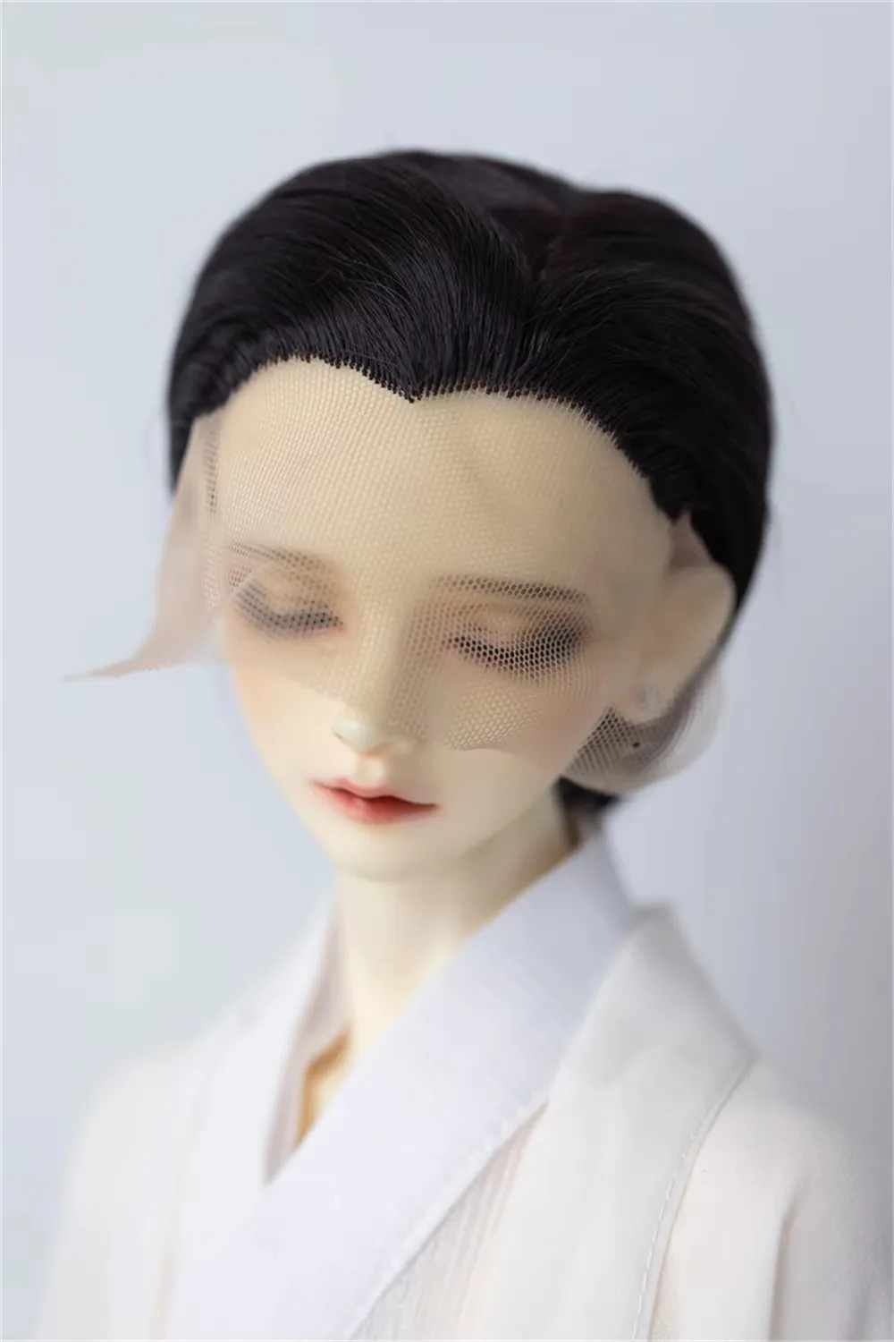 Designable Multi-color Doll Hand Hook Wig Blank In Stock1/3 High Temperature Silk Short Hair Red Black Gray BJD Doll Accessories