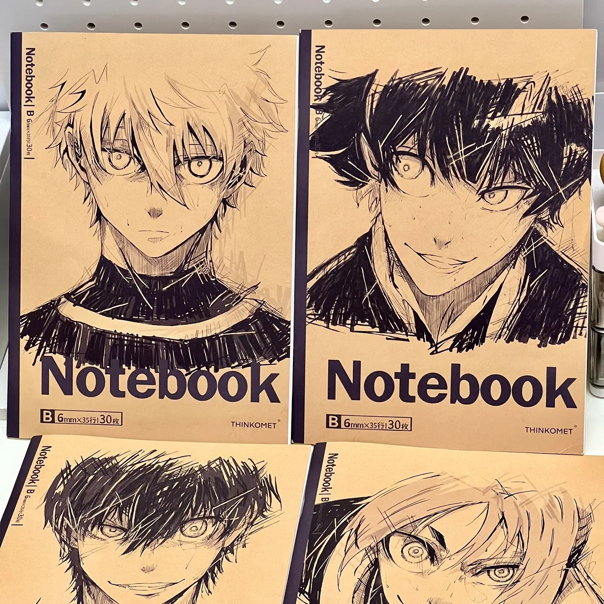 

Anime BLUE LOCK Isagi Yoichi Nagi Seishiro Mikage Reo Bachira Meguru Cosplay Cowhide Riding Nails Notebook Student Workbooks