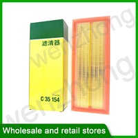 For  A3 Q3 TT  Beetle CC Eos Golf Jetta Passat 2.0 2.5L L4 Air Filter C35154 1K0129620D 3C0129620A 5C0129620