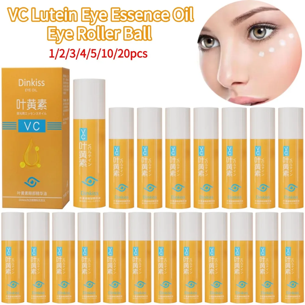 VC-aceite de esencia para ojos de luteína, bola de rodillo para ojos, elimina las ojeras, borrador de embotamiento, bolsa para ojos, esencia nutritiva para el cuidado de los ojos, Corea