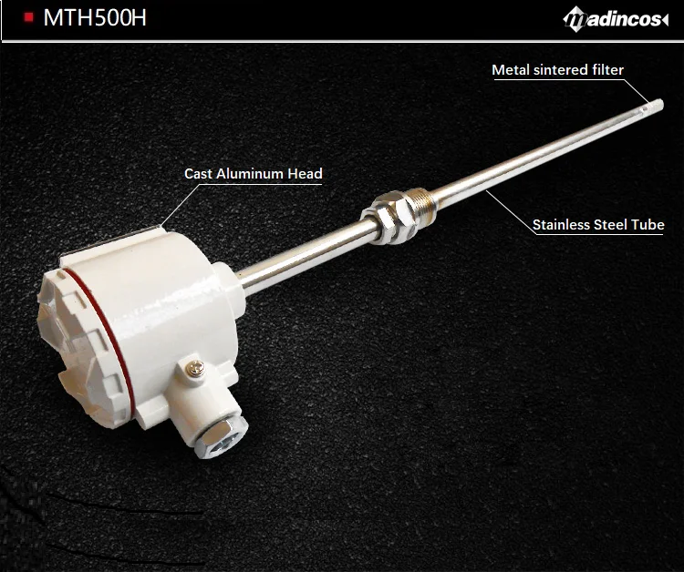 Industrial HVAC Air Duct Stainless Steel Probe High Temperature and Humidity Sensor Transmitter with 4-20mA,0-10VDC