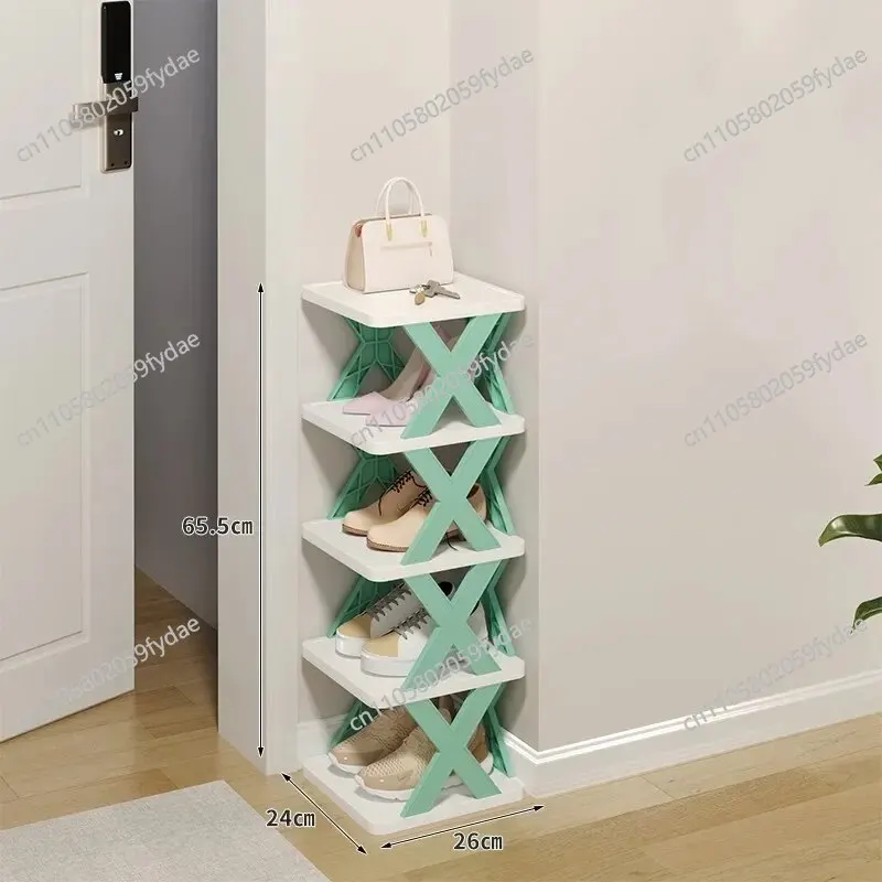 5 Tier New Simple Shoe Rack Multi-folding Space-saving DIY Home Organizer Multifunctional Economic Storage Shoe Rack