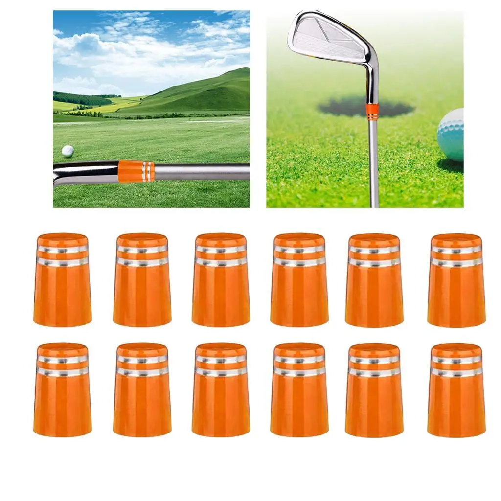 12 قطعة من حلقات حديد الجولف ذات طرف مستدق مقاس إسفين حديدي. أغطية نهاية 355 باللون الأحمر