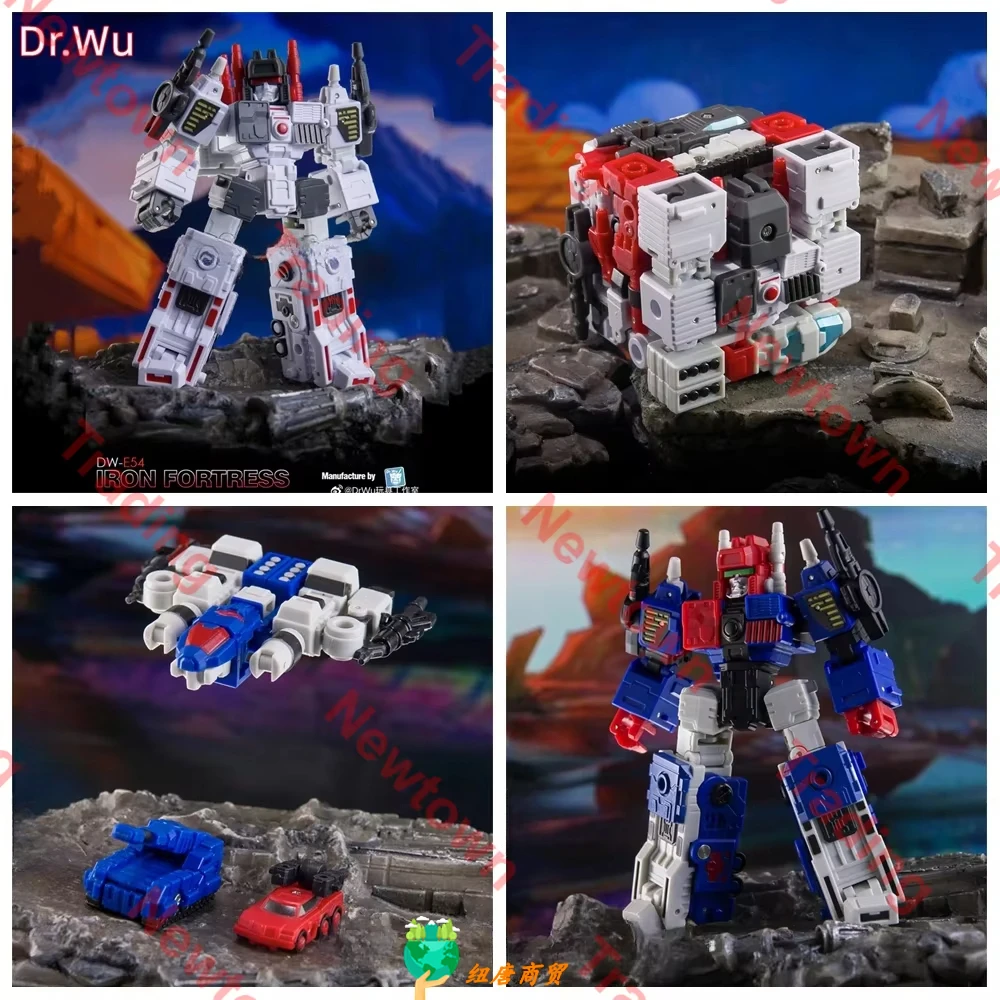 In Stock Transformation Dr. Wu DW-E54 DWE54 DW-E54B Steel Fortress Metroplex Mini Action Figure Box