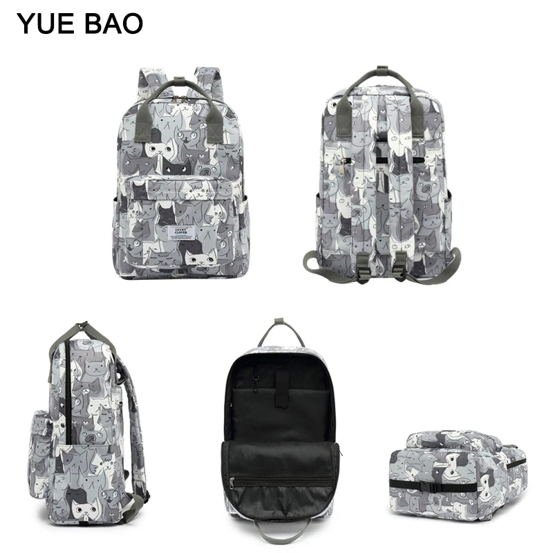 17 Inch Backpack Large Capacity Polyester Waterproof School Bag Simple Backpacks Fashion Student Computer Bag for Trolley