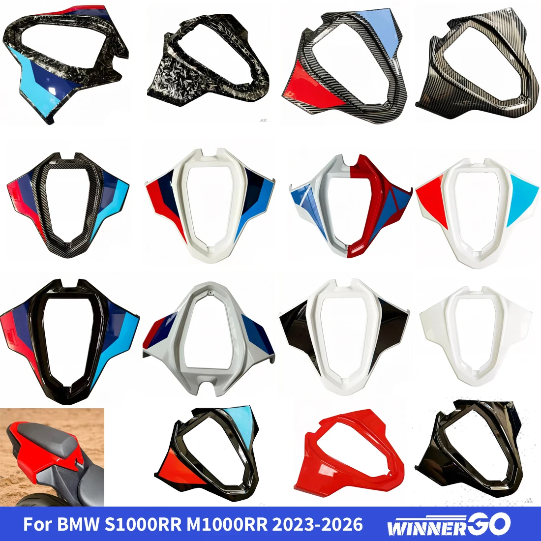 

S1000RR Custom color Pillion Rear Seat Cover Cowl Solo Cowl Fairing Fit For BMW S1000RR M1000RR 2023-2026 Motorcycle Accessories