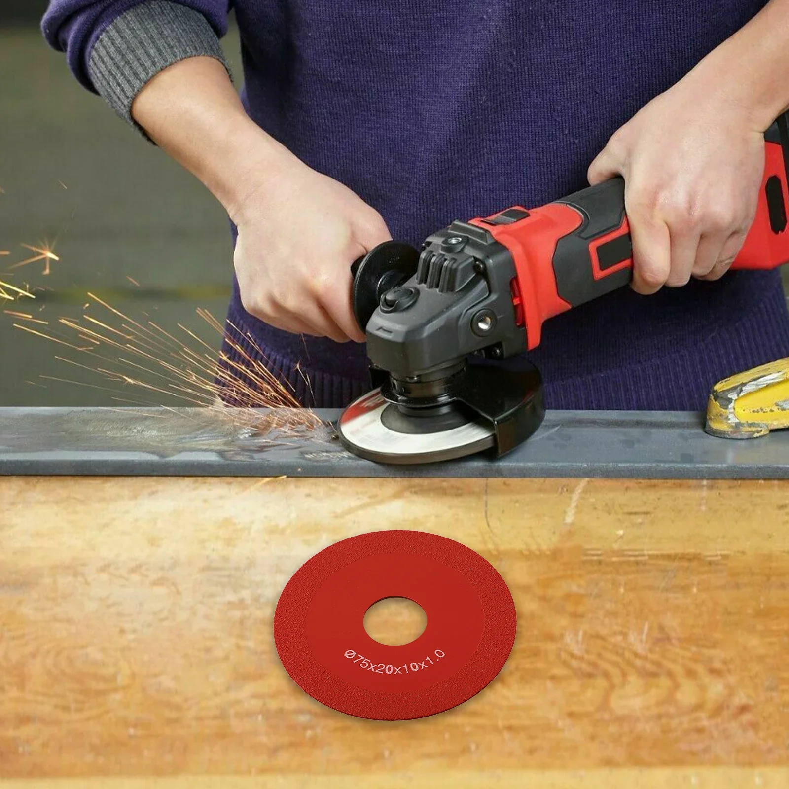 75mm Super Thin Cutting Disc  For Porcelain Glass Ceramic Tile Granite Marble Diamond Saw Blade Vacuum Brazed Cut-Off Wheel