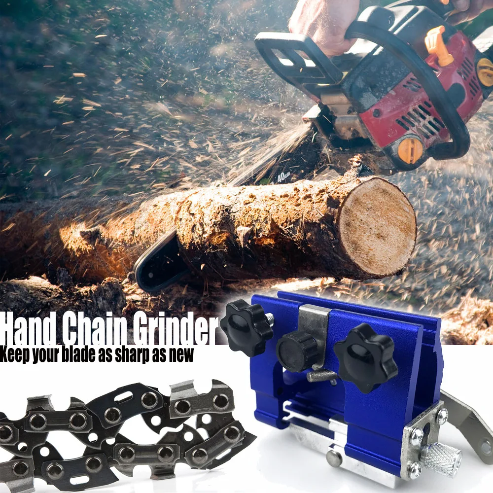 

Chainsaw Chain Sharpener, Portable Electric Grinder Tool for Chainsaw Blade Sharpening Home Use
