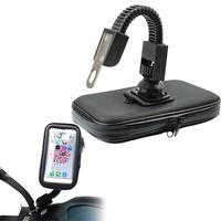 5.5/6.3in Motor Phone Holder Waterproof Touch Screen Bicycle Motorcycle Bike Handlebar Phone Case Bag For All Phone Stand Mount