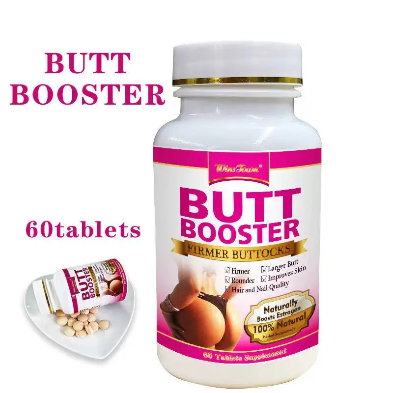 2 Bottles Natural Buttock Enlargement Capsules Big Hip Up Pills Big Ass Buttocks Lift Firming Massage Buttocks