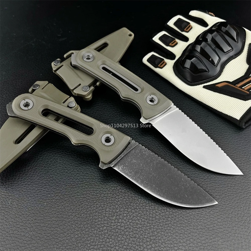 High-quality Straight Blade 8Cr13Mov Fixed Blade Nylon Fiber Handle with Sheath Practical for Outdoor Activitie Personal Use