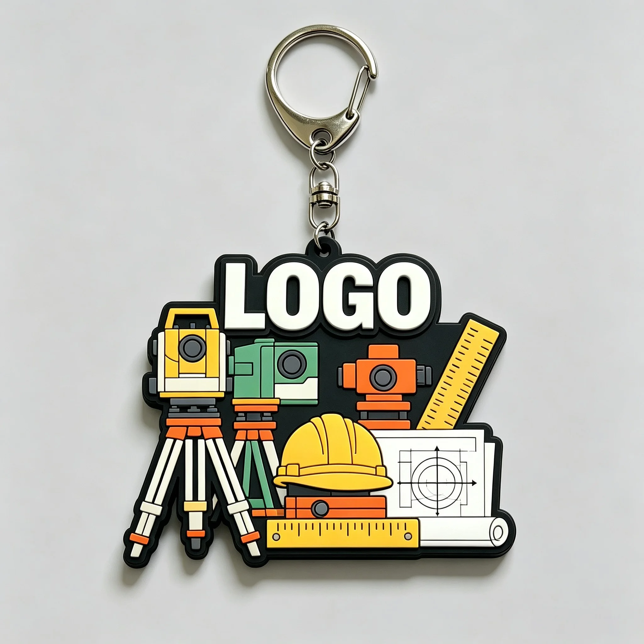 Custom Promotional Business Gifts Rubber Keychain Design Personalized Fashion For Employees,Offices And Gifts