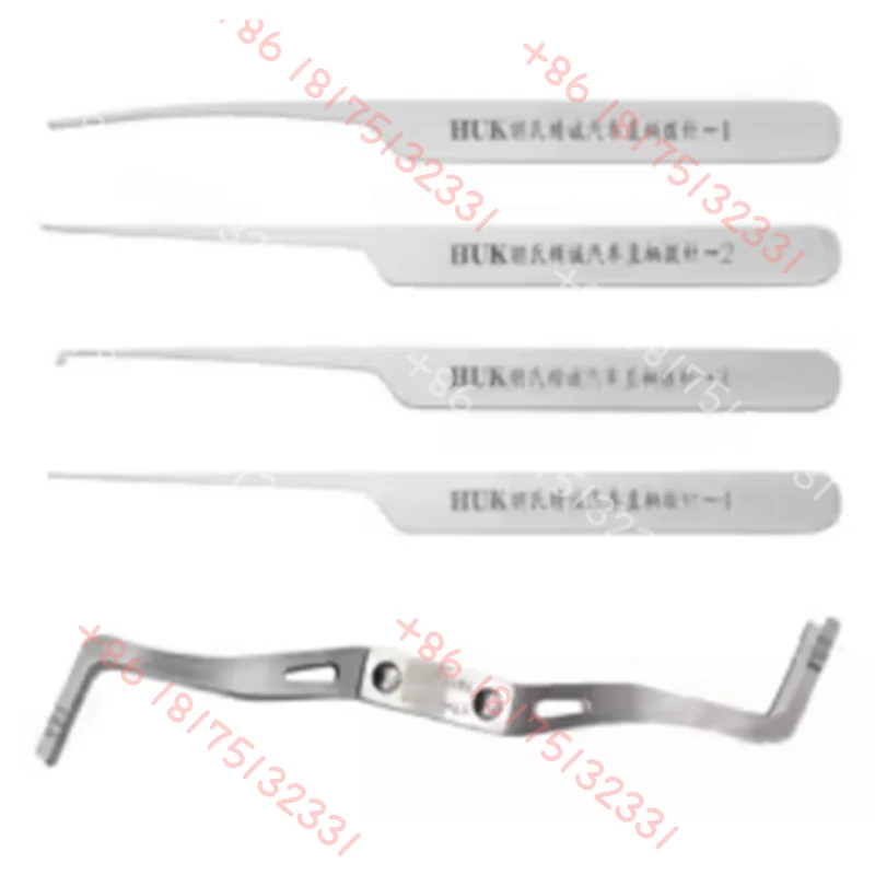 

HUK 4PCS Car Straight Handle Hooks Lock Pick Set Locksmith Tools