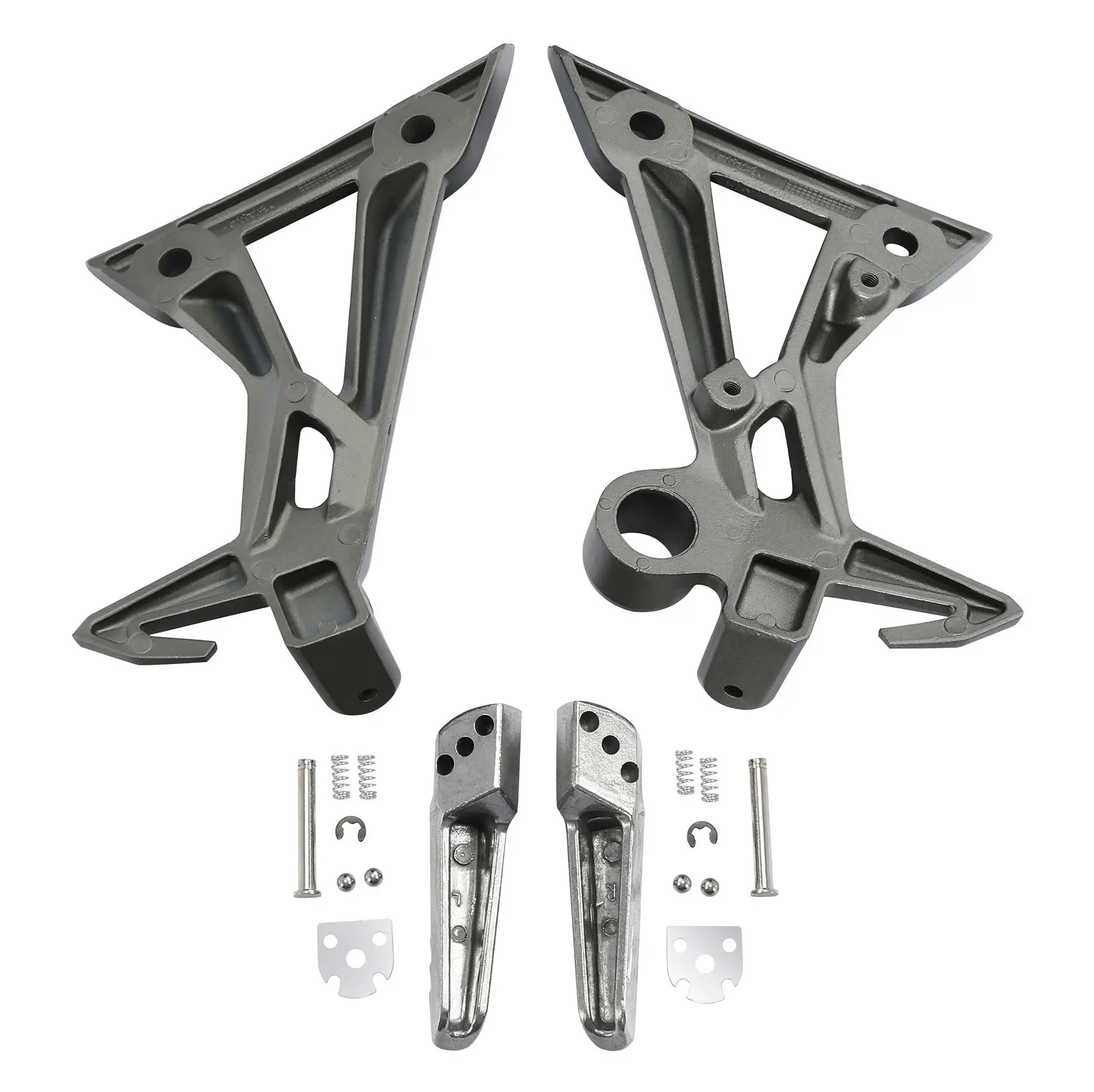 Rear Footrest Foot Pegs w/Bracket For Kawasaki Ninja 300 2013-2017 Motorcycle Passenger