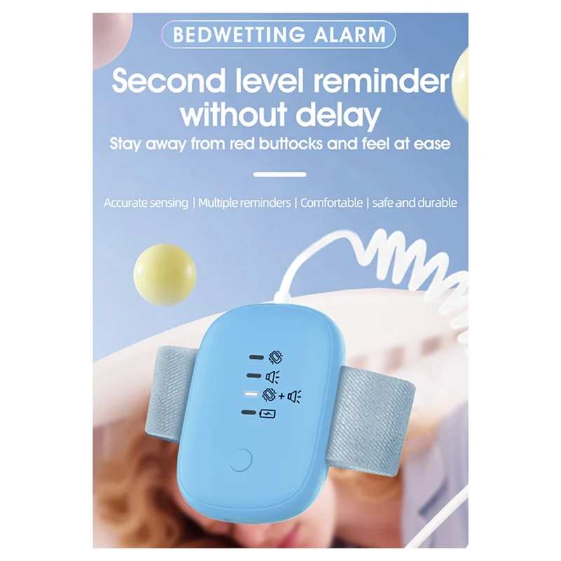 ABDJ-Bedwetting Alarm Baby Bedwetting Alarm For Boys Grils Kids Potty Training Elder Care 3 Alarm Modes Magnetic Suction