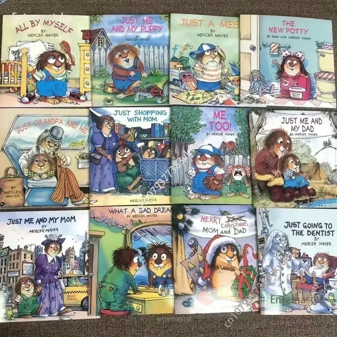 Books of24 Sets of Little Hairy Man and Little Hairy Monster Series Children'S Story Books Recommended By Wang Peijun Difuya